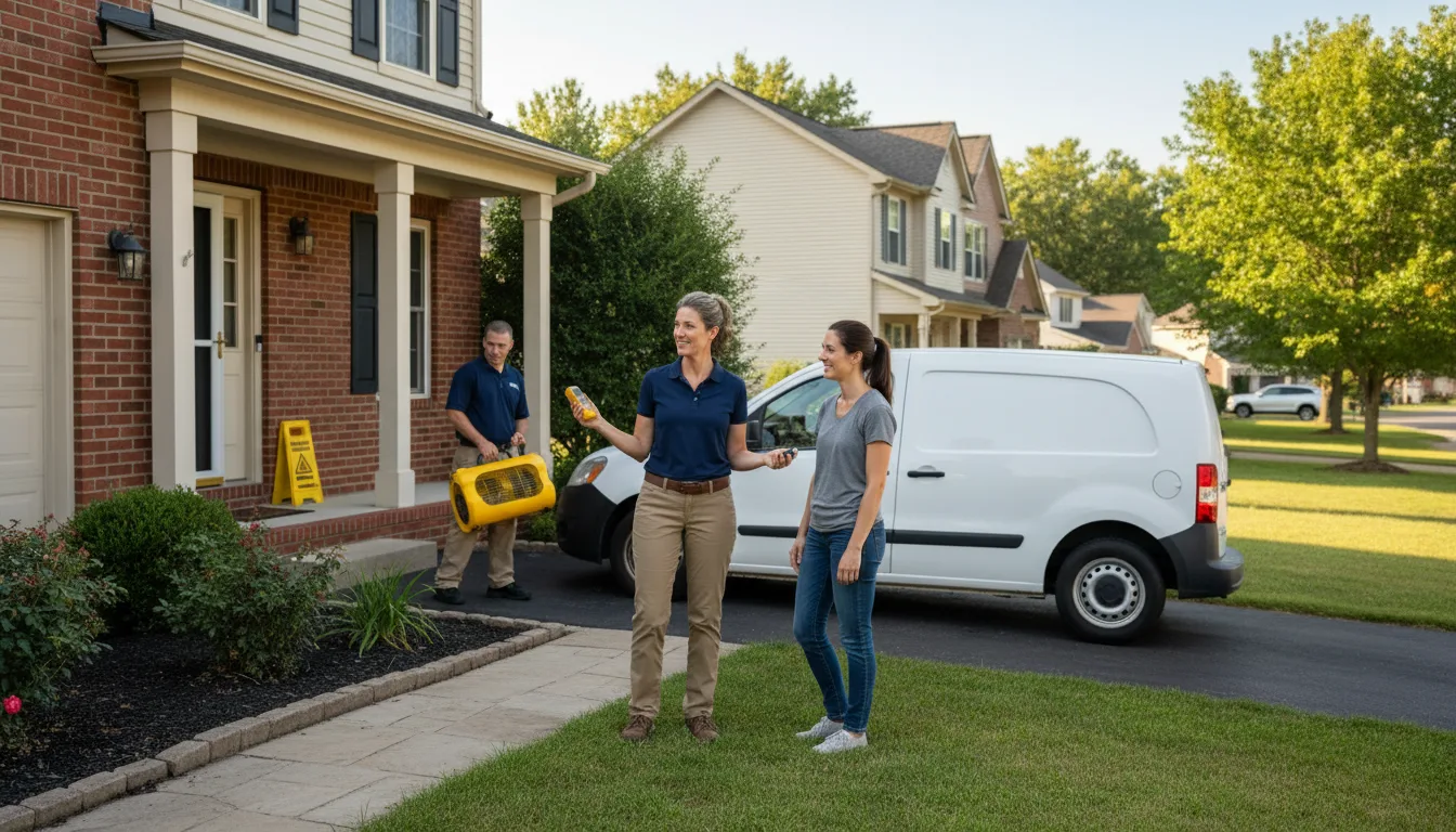 Residential water damage restoration in Terrytown, NE